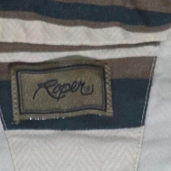 Vintage Roper Western Aztec Button Up Shirt XXL - Picture 3 of 6